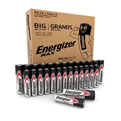 Immagine di Energizer Batterie Alcaline Max AA e AAA, Confezione Combo da 28