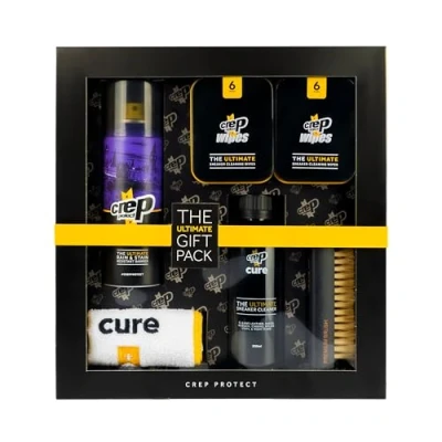 Immagine di Crep Protect Il pacchetto regalo definitivo per la cura delle scarpe Detergente da ginnastica Salviette pulizia rapida Panni Premium Bush e in microfibra