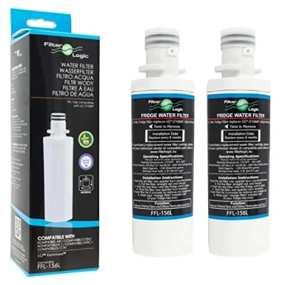 Immagine di FilterLogic FFL 156L 2x Filtro Acqua Frigorifero Compatibile con LG LT1000P ADQ747935 ADQ74793501