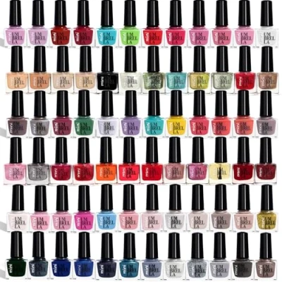 Immagine di Beauty4Britain Set di 24 smalti per unghie colori pastello perlati glitter classici alla moda Prodotto in UE (Set A+B+C, 72 Colours)