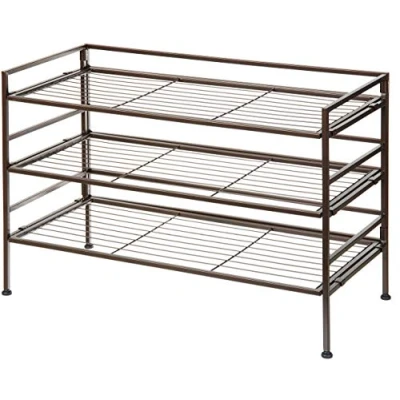 Immagine di Amazon Basics 3 Ripiani Scarpiera per 9 paia di scarpe, Marrone, 68 D x 32 W 47.5 H cm
