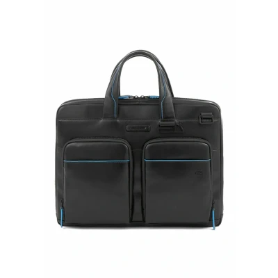 Immagine di PIQUADRO Blue Square Valigetta Protezione RFID Pelle 37 cm Scomparto per laptop