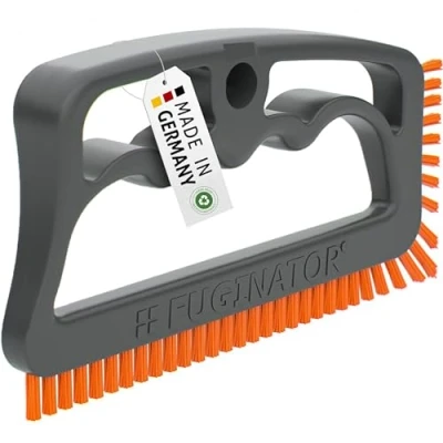 Immagine di FUGINATOR Spazzola per fughe grigio/arancione la Pulizia delle in bagni, toilette, cucine ecc. di piastrelle pareti e pavimenti maneggevole le