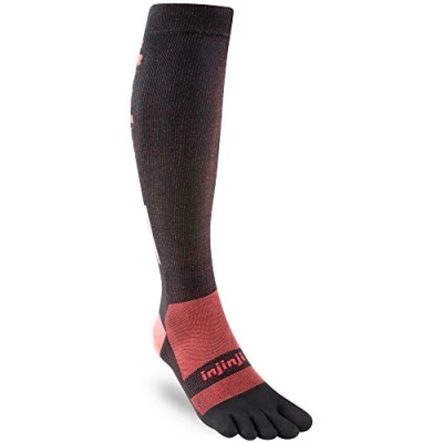 Immagine di Injinji?s compression toesocks combine the benefits of five toe design with performance for enhanced circulation and recovery.