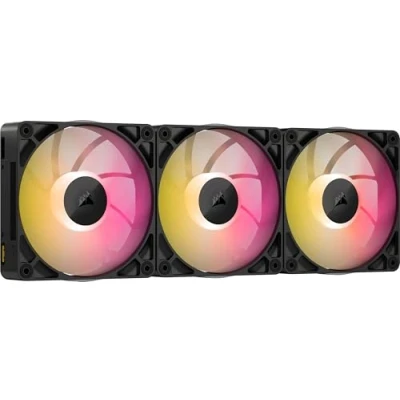 Immagine di CORSAIR iCUE LINK RX120 MAX RGB 120mm PWM Ventaglio Spessos con System Hub Alta Pressione Statica Cuscinetto Magnetico a Cupola Confezione Tripla Nero