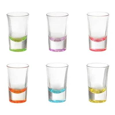 Immagine di KASANOVA Set bicchieri per liquore Pasabahce, 6 pezzi in vetro multicolore