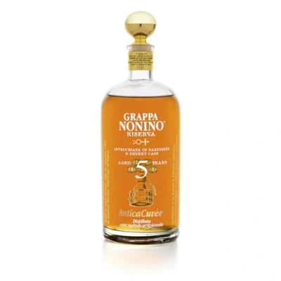 Immagine di Distillerie Nonino dal 1897, Grappa Riserva AnticaCuvée, invecchiate da 5 a 20 anni in barriques e piccole botti bottiglia 700 ml