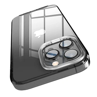 Immagine di elago Cover Ibrida Trasparente Compatibile con iPhone 14 Pro Max Custodia (6.7&quot;), Tecnologia PC + TPU, Anti Ingiallimento, Cristallina, Bumper Antiurto Case, Protezione Completa (Nero)