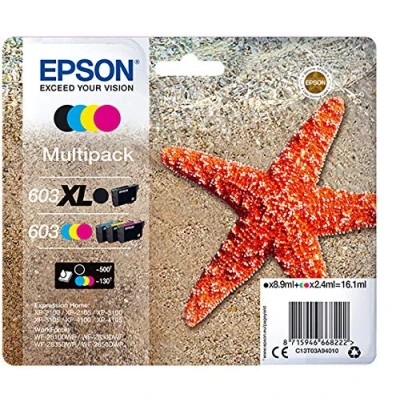 Immagine di Epson MULTIPACK 4 COLOURS 603 XL BLK C13T03A94010