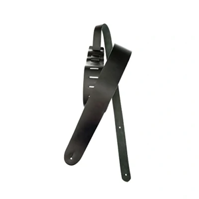 Immagine di Planet Waves 25L00 DXXL Tracolla per Chitarra, in Classica Pelle, Nero classico XL