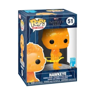 Immagine di Funko Pop! Artist Series: Marvel Infinity Saga Hawkeye Arancione Figura in Vinile da Collezione Include una Custodia Protettiva Plastica Premium Idea Regalo Merchandising Ufficiale