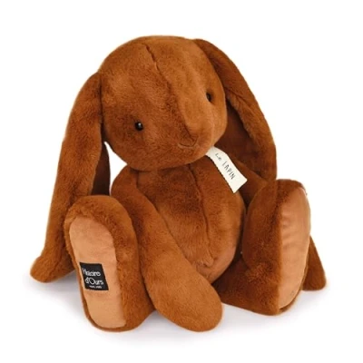 Immagine di HISTOIRE D&#039;OURS Grande peluche coniglio Collezione The LAPIN Colore Capuccino Compagno Dolcezza e Coccole Infiniti 50 cm Idea regalo indimenticabile per bambini piccoli grandi HO3247