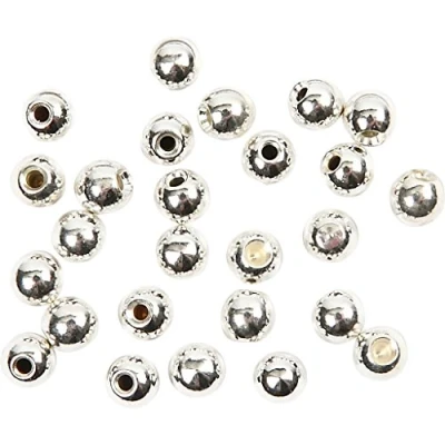 Immagine di Tappi terminali da 3 mm, dimensione foro: 1 placcati in argento, 20 pezzi