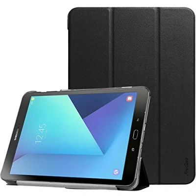 Immagine di ProCase Custodia per Galaxy Tab S3 9.7, Stand Folio Samsung (9,7 pollici, SM T820 T825 T827), con Angoli di Visuale Multipli, Tasca Schede Documenti Nero