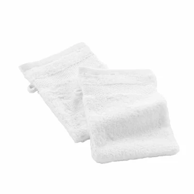 Immagine di douceur d&#039;intérieur 2 salviette (15 x 21 cm) Elegance, bianco, 100% cotone tinta unita
