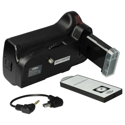 Immagine di vhbw Battery grip incl. 2x Adattatori Batteria EN EL14, Pulsante di Scatto, Selettore Centrale compatibile con Nikon D5100, D5200, D5300.