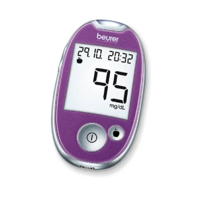 Immagine di Beurer GL 44 Misuratore di Glicemia (mg/dl), Display XL, Viola