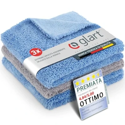 Immagine di Glart 432S Set di 3 Panni per Lucidatura con 2 Lati Auto, Moto e Lucidatrice