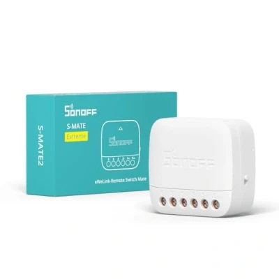 Immagine di SONOFF S Mate2 Smart WIFI Switch Mate, funziona con interruttore della luce intelligente MINIR4/DUALR3/M5/T5, nessuna soluzione conduttore neutro