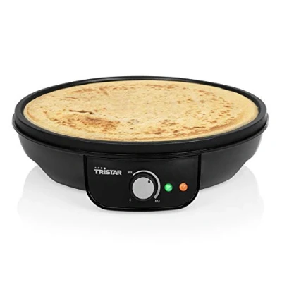 Immagine di Tristar Piastra per Crepes BP 2637, Waffle e Piadine, 1000 watt, Diametro da 30 cm, Antiaderente