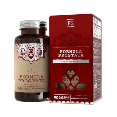 Immagine di FS Prostata Integratore 90 Capsule ad Alto Dosaggio Con Licopene e Zinco Non OGM, Senza Glutine Allergeni Prodotto nel Regno Unito