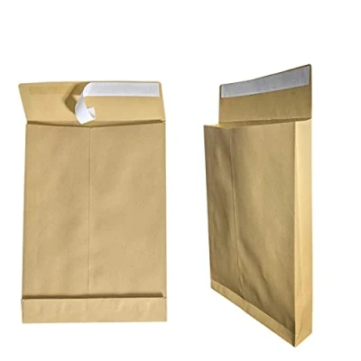 Immagine di Sconosciuto, 25 buste pieghevoli, formato A4, 250 x 353 mm, fondo piegato 4 cm, autoadesive, con striscia adesiva, 130 g/m, pieghevoli
