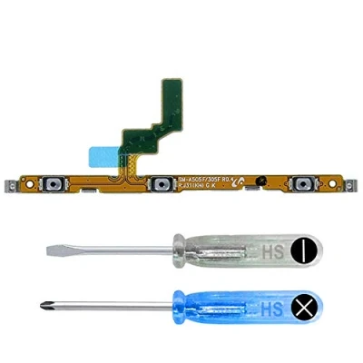 Immagine di MMOBIEL Tasto Power/Volume Pulsante Compatibile con Samsung Galaxy A40 2019 Power On off Button/Controllo Volumo Cavo Flessibile di Ricambio incl. Cacciaviti