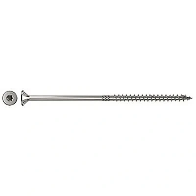 Immagine di Fischer 657405 Vite da legno 6 mm 160 Interno Esagonale rotondo, multidentato, TX, Torx, Impronta T Acciaio inox V4A elevata resistenza alla