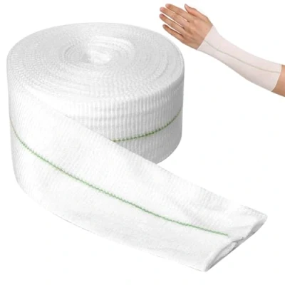 Immagine di ALEEIK Fascia elastica a forma di tubo, 5 cm x 10 m, bendaggio compressione per cerotto, braccio, caviglia, ginocchio