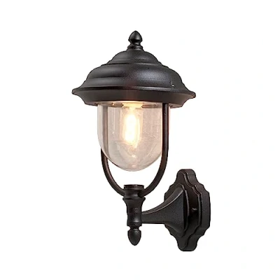 Immagine di Konstsmide Parma 7223 750 Lampada da parete per esterno a risparmio energetico, LED (monocolore) E27 75 W Nero