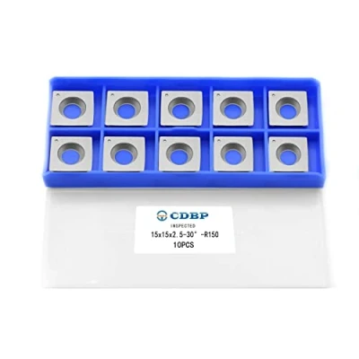 Immagine di CDBP Inserti in metallo duro 15 x 2,5mm R150 Coltelli di ricambio per tornitura del legno, 10 pezzi