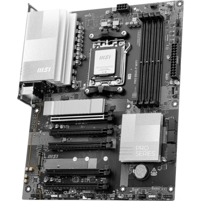 Immagine di MSI PRO B840M P WIFI6E AM5 mATX MB Mainboard Attacco (PC) #####AMD Fattore di forma (dettagli) Micro ATX Chipset della scheda madre AMD® B840