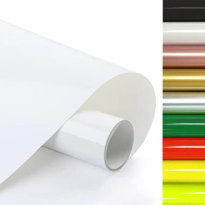 Immagine di FOSER Pellicola per plotter in tessuto, 30 cm x 3 m, Vinile Termoadesivo Tessuti, magliette fai da te, tessuti (Bianco)