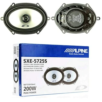 Immagine di 2 altoparlanti compatibile con ALPINE SXE 5725S coassiali vie ovali 5 x 7&quot; 13,00 18,00 cm 130 180 mm 35 watt rms 200 max 4 ohm, a coppia