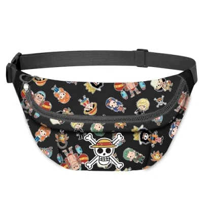 Immagine di One Piece Skull Marsupio Smart, Marrone, 7 x 20 cm