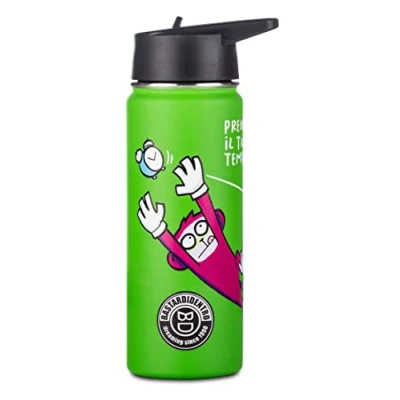 Immagine di SEVEN Borraccia BASTARDI DENTRO Multicolore 500 ML Termica in Acciaio Inox Interno Esterno Mantenimento Temperatura fino a 24h Scuola, Tempo Libero,