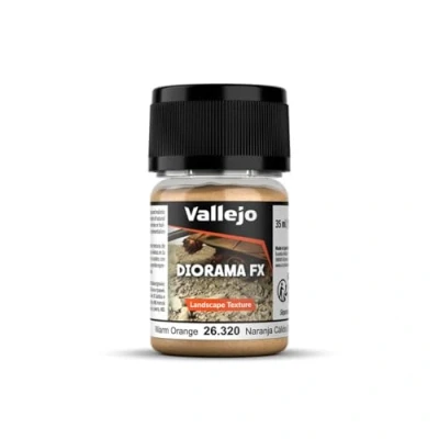 Immagine di Vallejo AV Diorama FX 35ml Texture paesaggistiche arancione caldo 0,1 1 mm