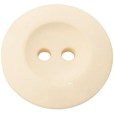 Immagine di AERZETIX C74097 Set di 10 bottoni per cucire rotondi Ø20x3mm a 2 fori 32L L32 colore ecru in plastica apertura 2mm merceria cucito decorazione abbigliamento