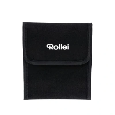 Immagine di Rollei 3 sacchetti per filtro rotondi, colore nero, conservare in modo sicuro filtri a vite fino 82 mm di diametro.