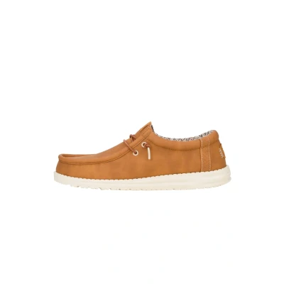 Immagine di Hey Dude Wally Classic Scarpe da barca, Uomo, Taglia: 45, Tan Sintetico / tessuto
