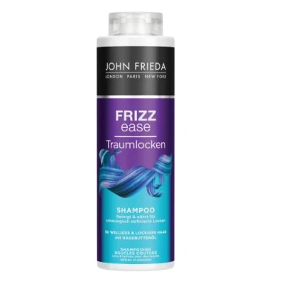 Immagine di John Frieda Shampoo ricci da sogno Dimensione vantaggio: 500 ml Frizz Ease Series Tipo di capelli: ricci, ondulati, indisciplinati Dimensioni del gabinetto