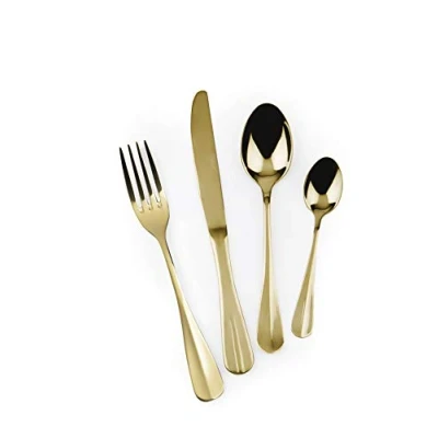 Immagine di Excelsa Elite Gold Servizio 24 Posate, Acciao 18/0