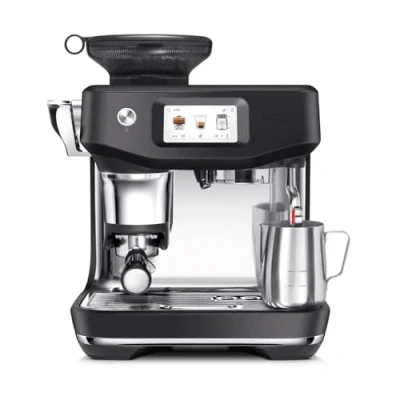 Immagine di Sage The Barista Touch Impress Pressatura Automatico Macchina Da Caffè In Grani Con Montalatte, Tartufo Nero