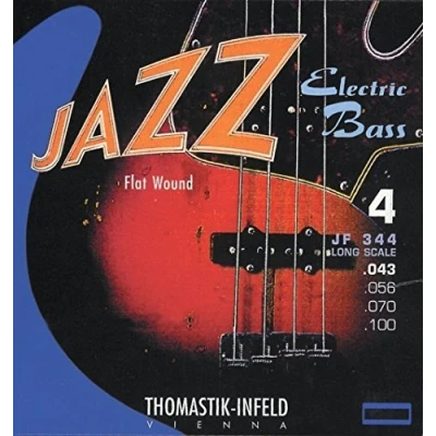 Immagine di Thomastik corda Re .057 anima in acciaio, rivest. nichel flat wound super lunga scala 36&quot; JF36057 per basso elettrico Jazz Satz JF364