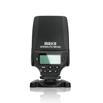 Immagine di Meike MK 320S Mini TTL Speedlite Automatic Flash for Sony MI Hot Shoe DSLR and Mirrorless Cameras A7 A7II NEX6 A6000 A6300 A6500