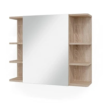 Immagine di Vicco Specchio contenitore bagno Fynn, Sonoma, 79.6 x 64 cm