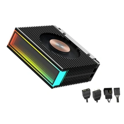 Immagine di RPFROP ARGB Lega di Alluminio M.2 SSD Raffreddamento Dissipatore Calore NVMe 2280 Sincronizzazione Disco Rigido Vent