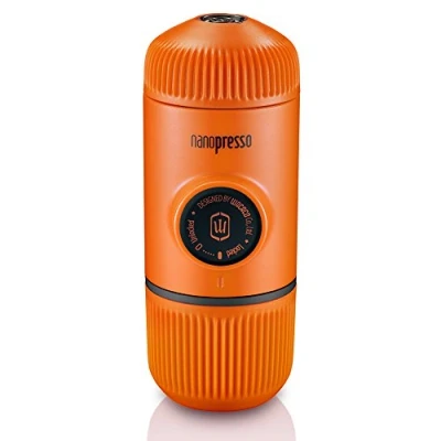 Immagine di WACACO Nanopresso Macchina Espresso Portatile, Mini Caffe Versione di Aggiornamento per Minipresso, Operazione Manuale, Viaggio Campeggio o Vacanze, Arancione