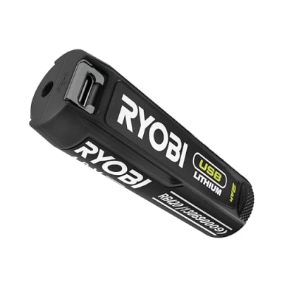 Immagine di RYOBI batteria USB al litio 4V 2.0Ah compatibile con la gamma e utile come esterna, fornita cavo C RB420