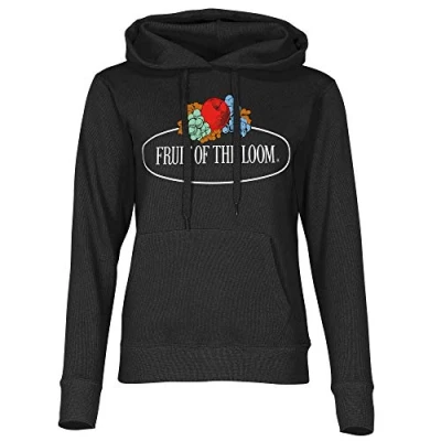 Immagine di Fruit of the Loom 012038 Felpa con Cappuccio, Nero (Nero 36), M Donna